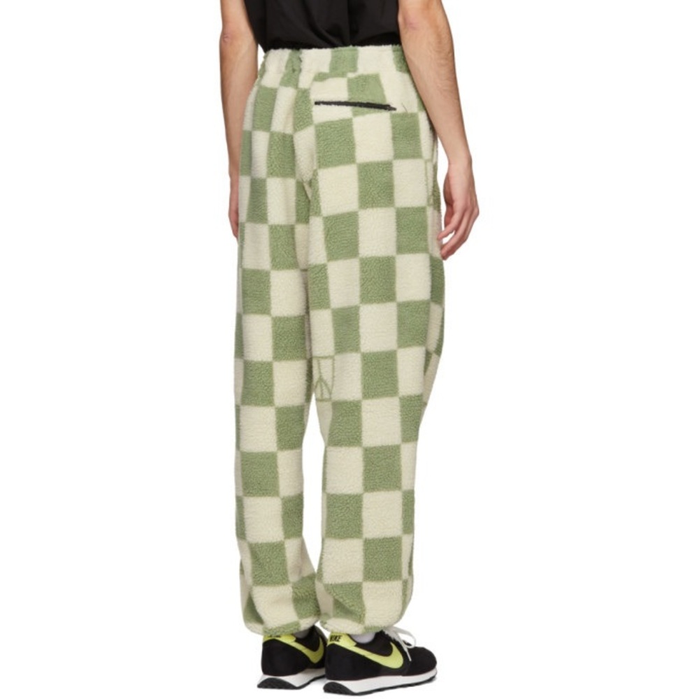 Saturdays NYC Green and White Polar Fleece Serai Trousers - Size large - Picture 2 of 14